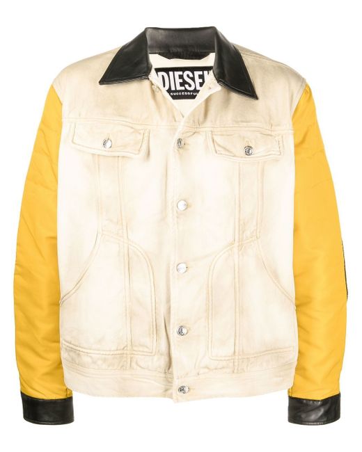 Diesel J-OPETH colour-block denim jacket