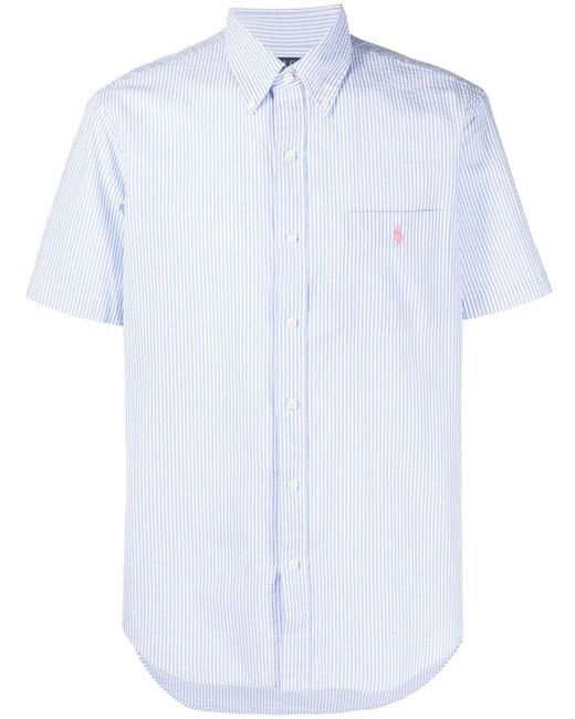 Polo Ralph Lauren button-down collar seersucker shirt