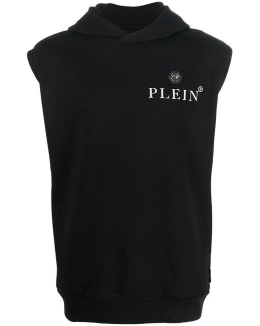 Philipp Plein Hexagon logo-print hoodie