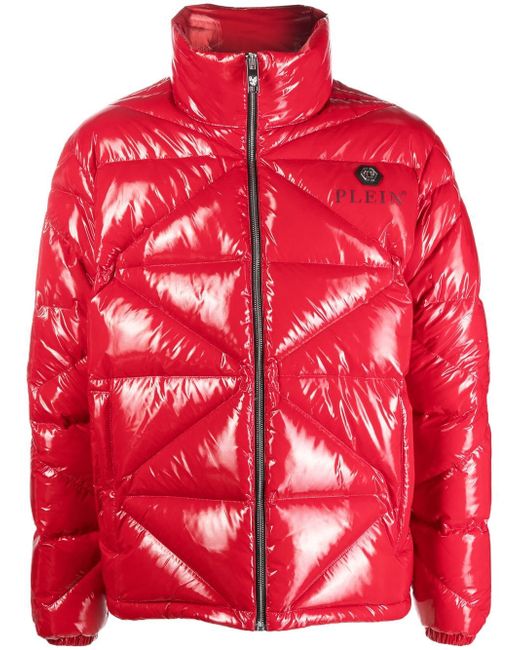 Philipp Plein high-shine padded jacket