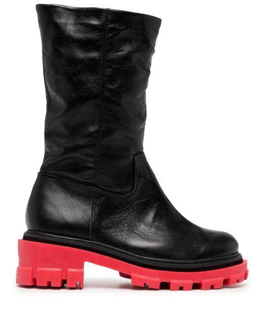 Vicenza) two-tone leather boots