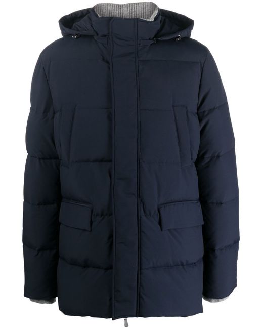 Eleventy hooded padded coat