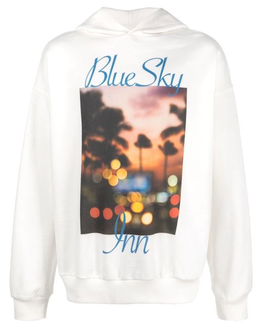 Blue Sky Inn graphic-print cotton hoodie
