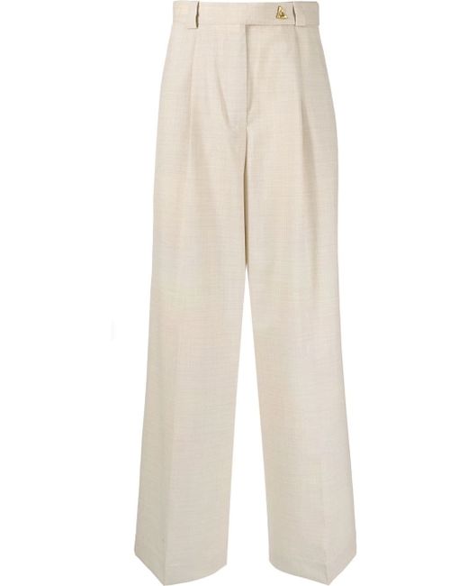Aeron wide-leg wool trousers