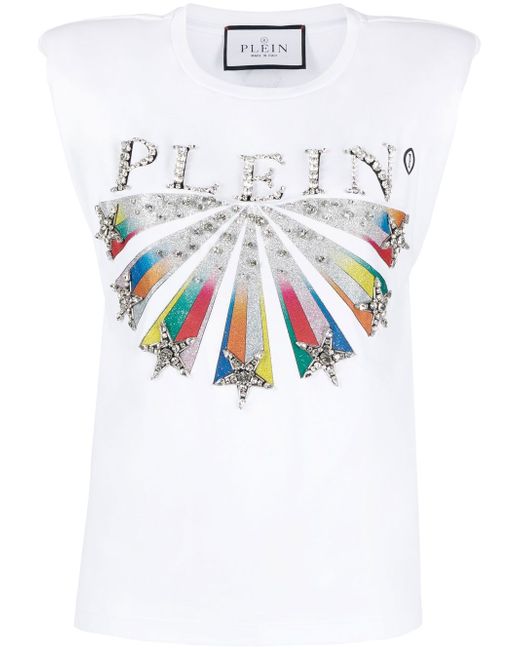 Philipp Plein embellished logo-print T-shirt