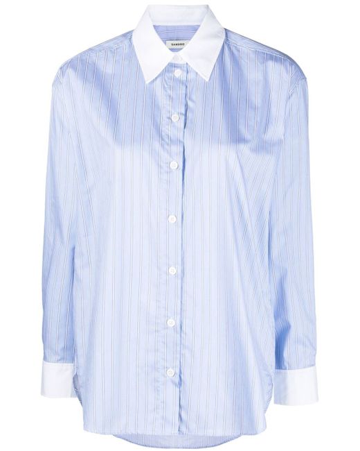 Sandro Roxette cotton long-sleeve shirt