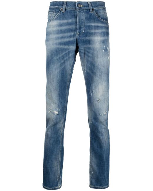 Dondup distressed mid-rise jeans