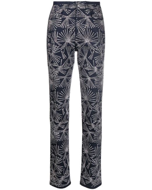 Coperni crystal-embellished straight-leg trousers