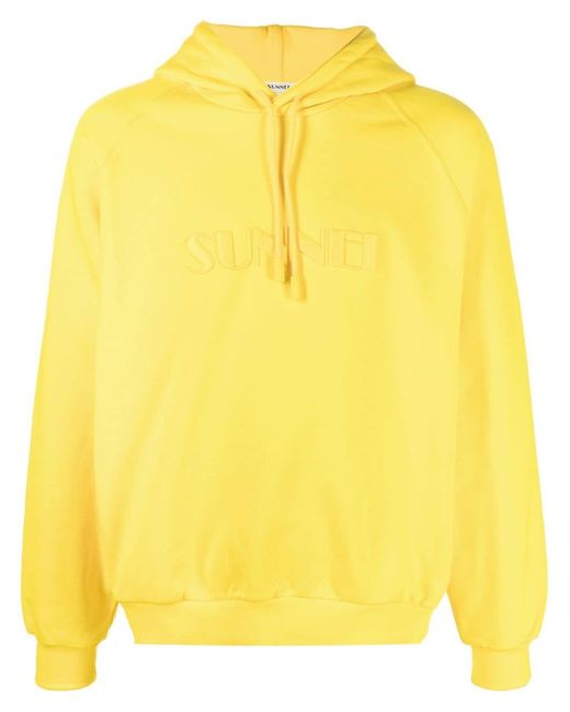 Sunnei logo drawstring hoodie