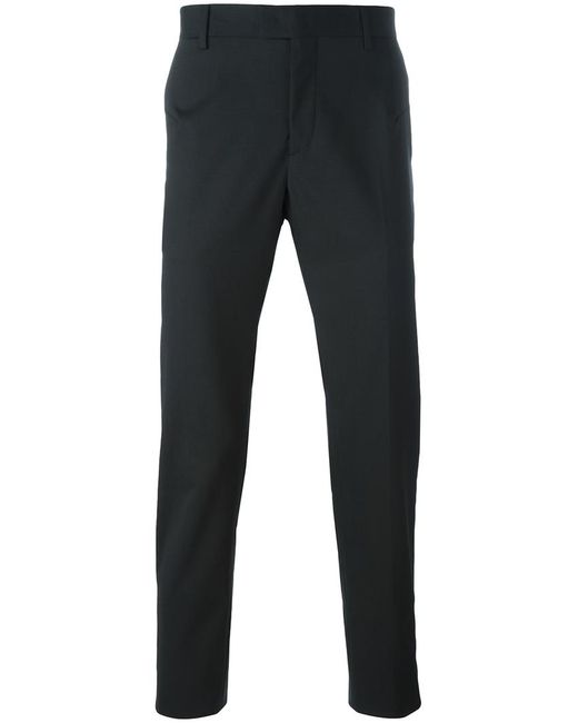 Les Hommes classic trousers 52 Wool/Spandex/Elastane/Cotton/Leather