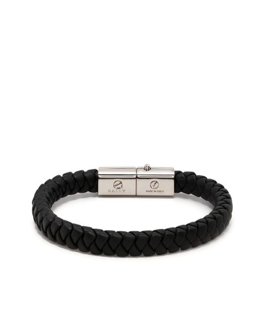 Bally braided leather bracelet