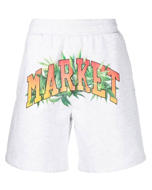 market graphic-print track pants