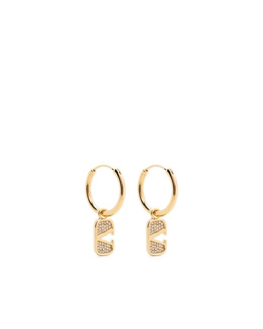Valentino Garavani VLogo crystal-embellished earrings