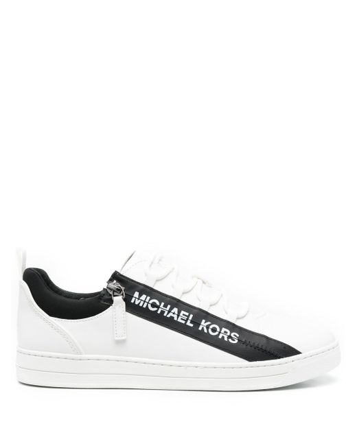 Michael Kors logo-print zip-detailed sneakers