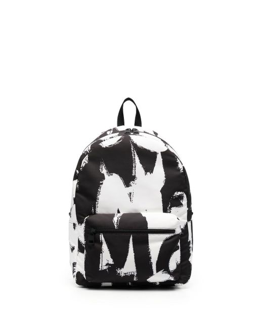 Alexander McQueen graffiti-print backpack