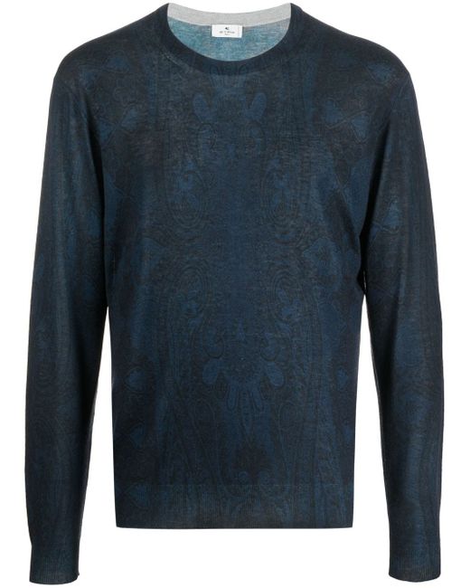 Etro paisley-print silk-blend jumper