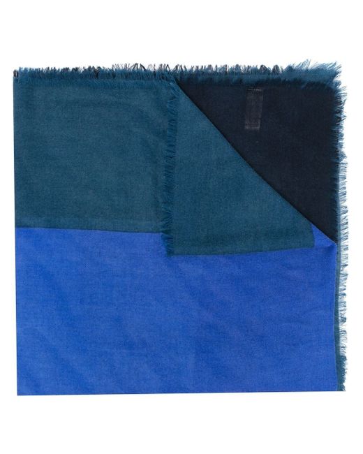 Altea colour-block design wool scarf