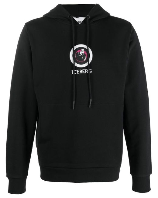 Iceberg logo-print hoodie