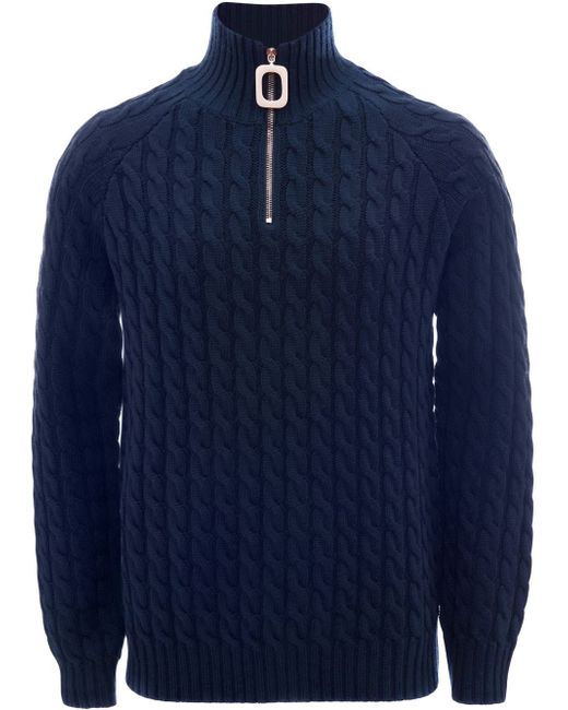 J.W.Anderson Henley cable-knit jumper
