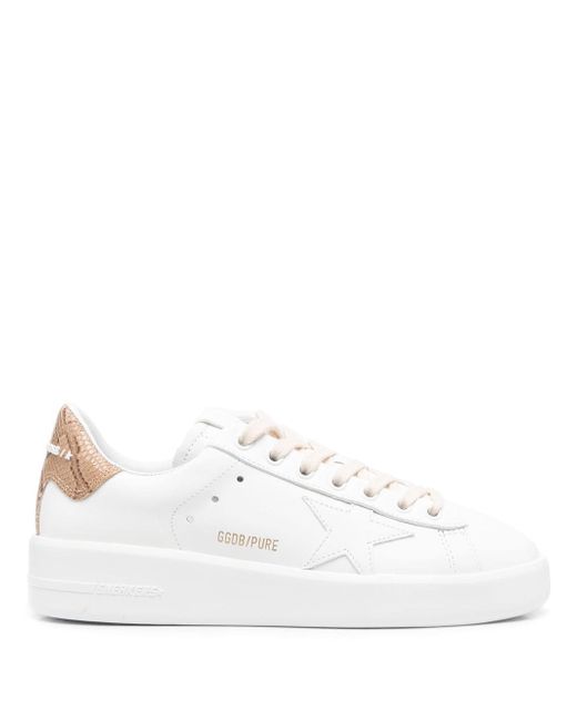 Golden Goose leather lace-up sneakers