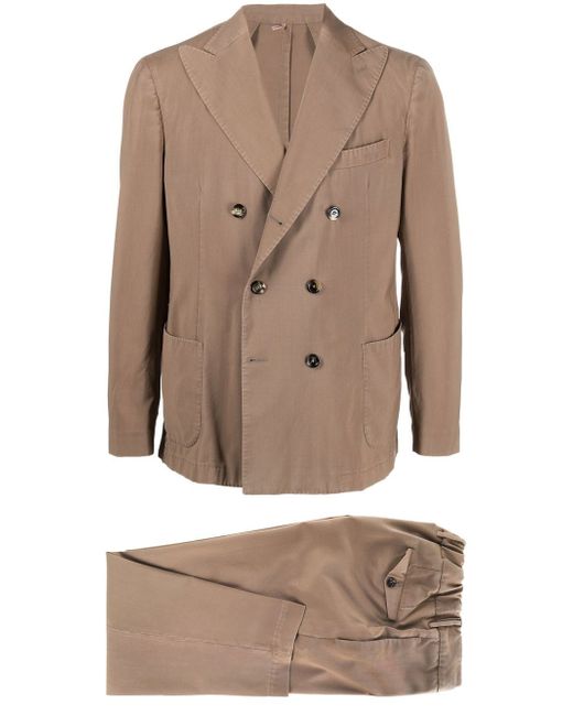 Dell'oglio double-breasted wool suit