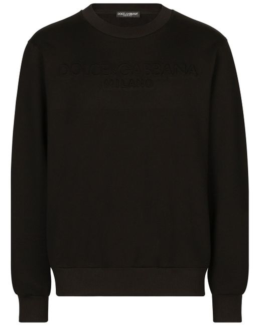 Dolce & Gabbana embossed-logo long-sleeve sweatshirt