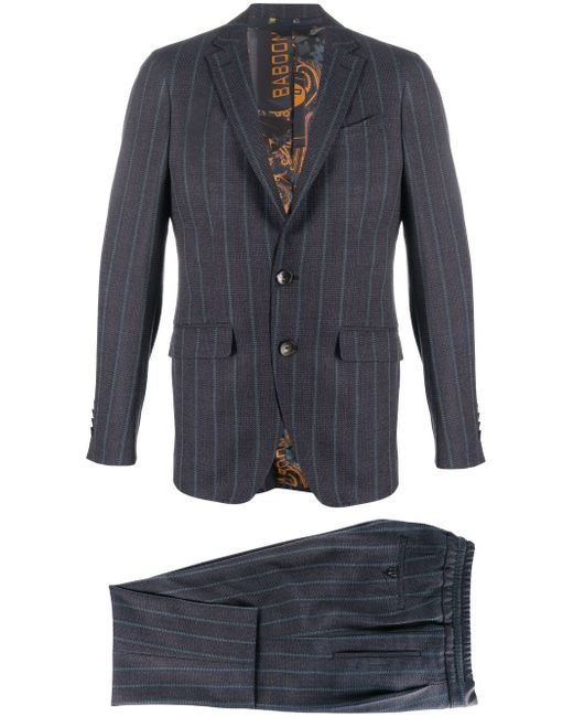 Etro pinstripe-pattern single breasted suit