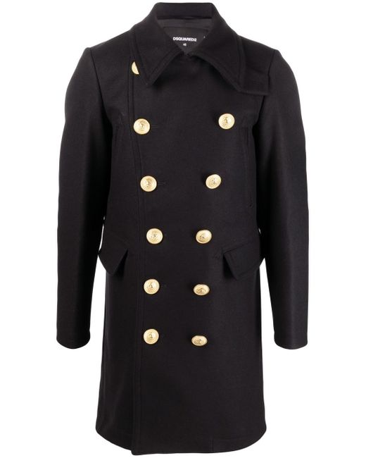 Dsquared2 double-breasted wool coat
