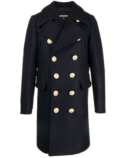 Dsquared2 double-breasted wool coat