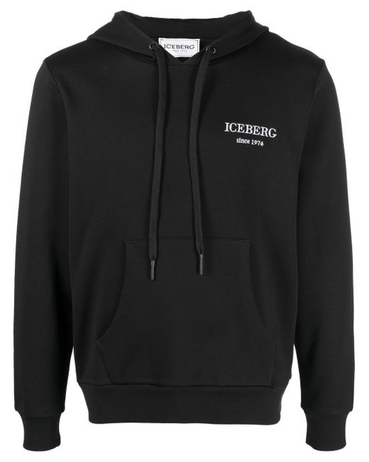 Iceberg logo-print hoodie