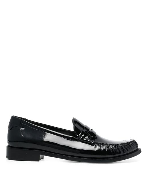 Saint Laurent Vern patent-leather penny loafers