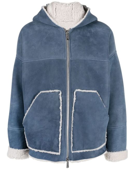 Dsquared2 shearling-lined hooded jacket