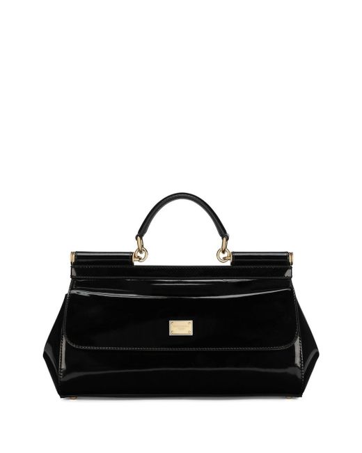 Dolce & Gabbana medium Sicily patent leather tote bag