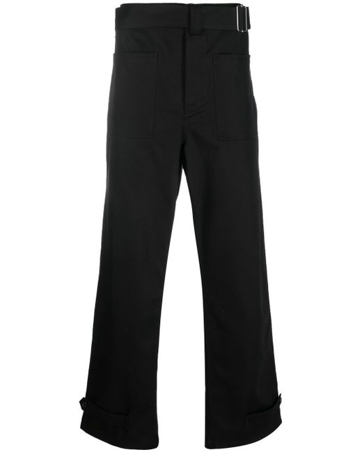 Alexander McQueen buckled four-pocket straight trousers