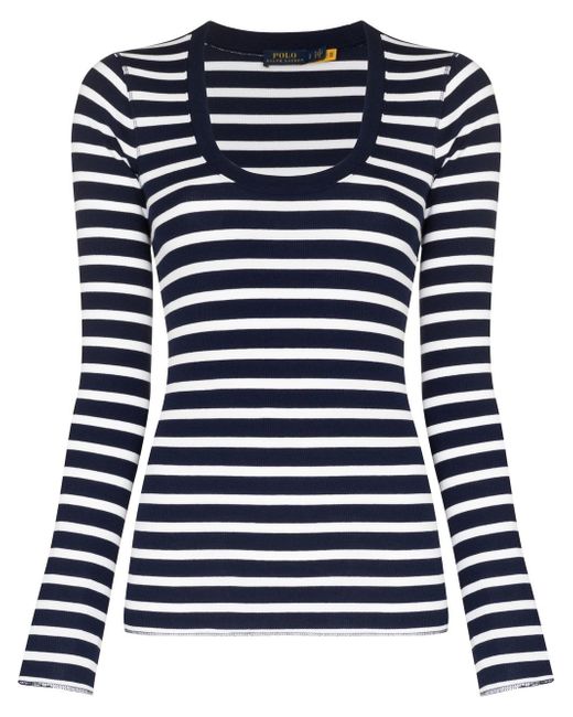 Polo Ralph Lauren horizontal-stripe long-sleeve top