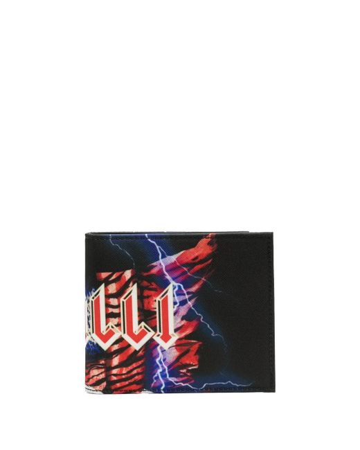 Roberto Cavalli logo-print bifold wallet
