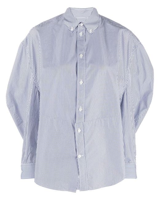 Balenciaga twisted-sleeve oversized shirt