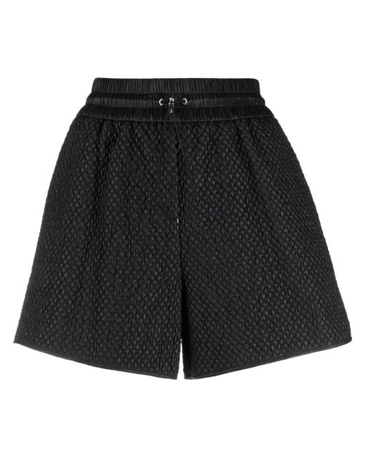 Moncler drawstring quilted shorts
