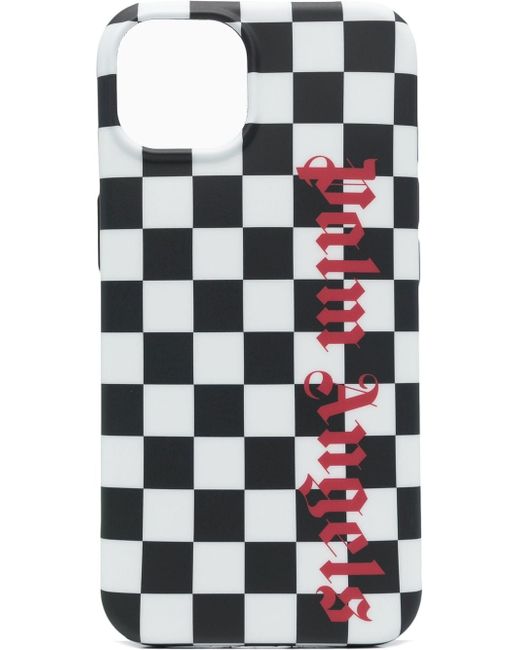 Palm Angels checkerboard logo-print iPhone 13 case