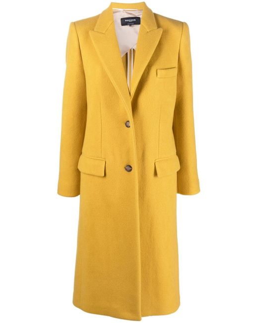 Rochas single-breasted virgin-wool coat