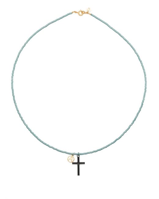 Undercover cross charm necklace