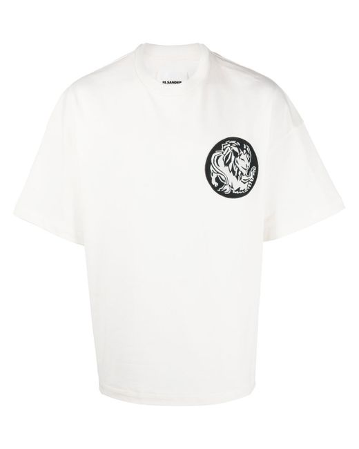 Jil Sander appliqué patch cotton T-shirt