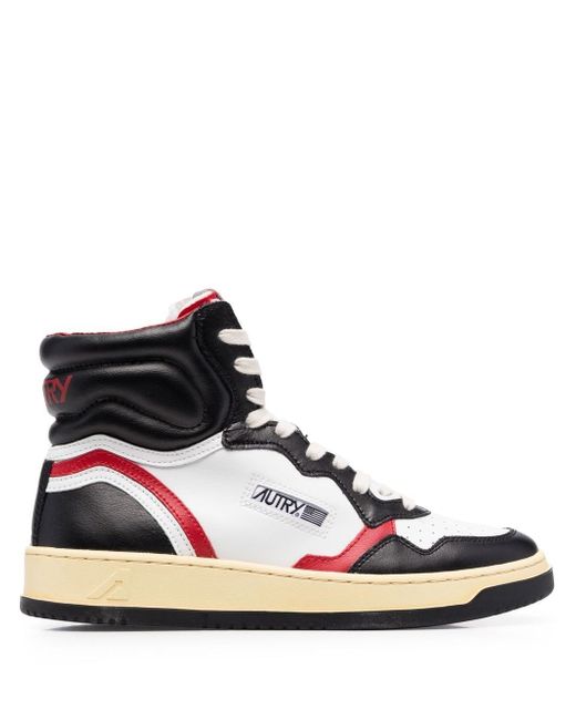 Autry panelled high-top sneakers