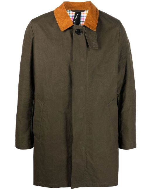 Mackintosh NORFOLK Khaki Brown Waxed Cotton Coat