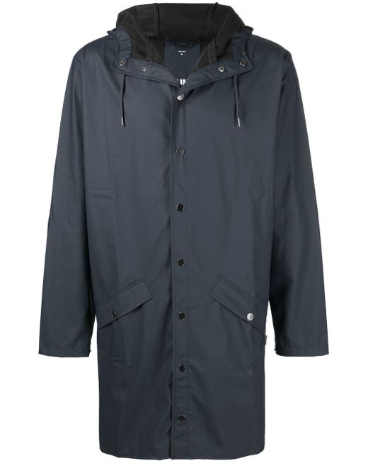 Rains drawstring hooded coat
