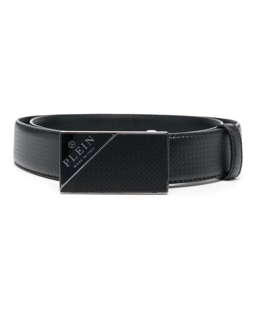 Philipp Plein logo-buckle leather belt
