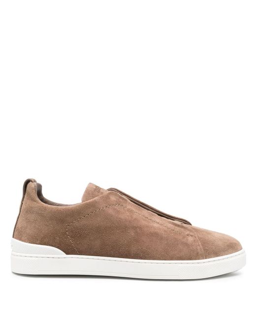 Z Zegna suede lo-top trainers