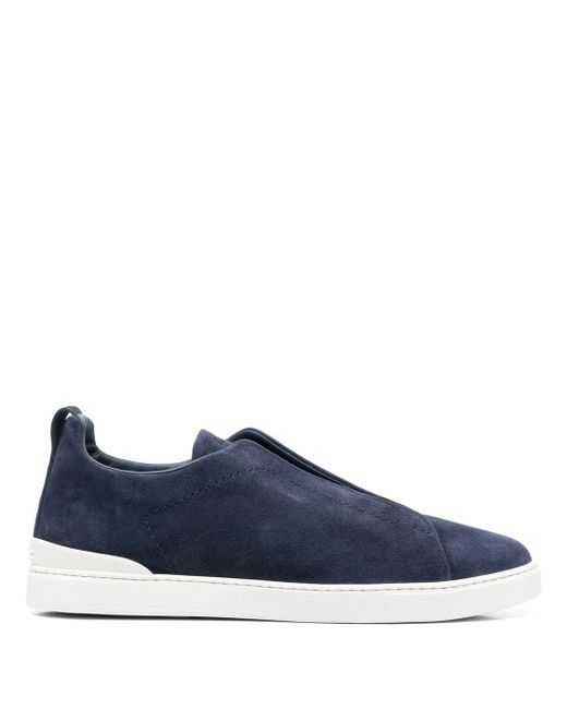 Z Zegna slip-on suede trainers