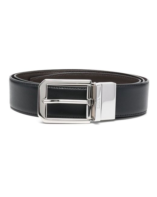 Z Zegna buckle-fastening leather belt