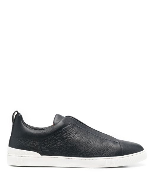 Z Zegna slip-on leather trainers